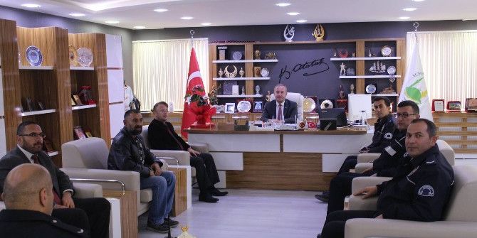 Emniyet Teşkilatından Başkan Şahiner’e Ziyaret