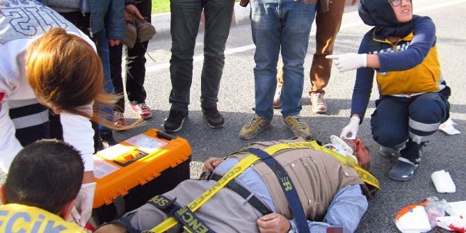 Otomobilin Çarptığı Şahıs Ağır Yaralandı