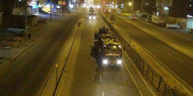 Üçüncü Askeri Konvoy Silopi’ye Sevk Edildi