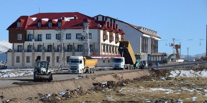 Cıbıltepe Kayak Merkezi Asfalta Kavuşuyor