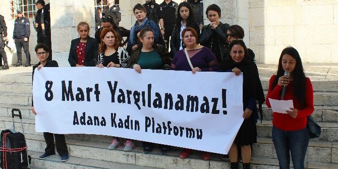 Terör Örgütü Propagandası Yapmaktan Yargılanan Kadınlardan Basın Açıklaması