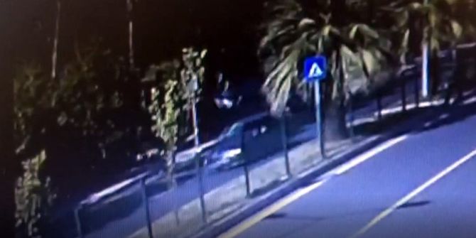 Dalaman’da Feci Kaza Güvenlik Kamerasında