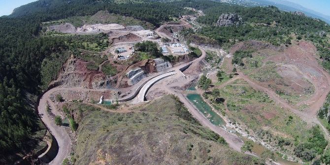Küçük Aksu Barajı İnşaatının Yüzde 64’ü Tamamlandı
