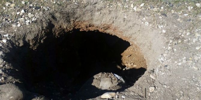 Derik’te Teröristlerce Kazılan Çukur Tespit Edildi