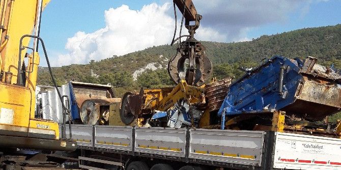Bodrum’da Hurdalar Geri Dönüşüme Gönderiliyor