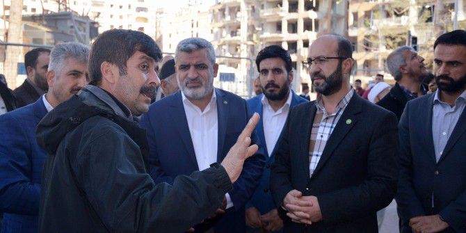 Turgut, Patlama Bölgesinde İncelemelerde Bulundu