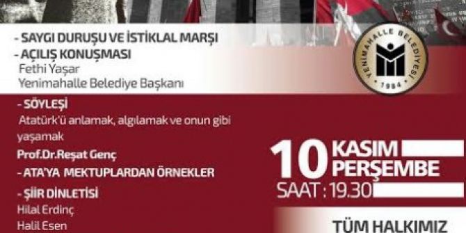 Yenimahalle’de “10 Kasım” Anma Etkinlikleri