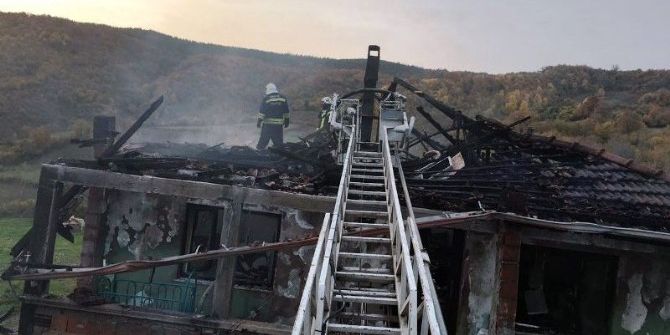Mazotla Sobayı Tutuşturmak İsterken Yangın Çıktı