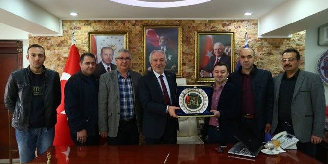 Otogar Esnaflarından Başkan Saraçoğlu’na Teşekkür Ziyareti