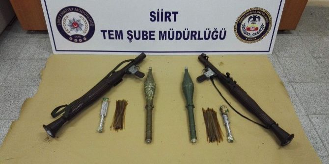 Siirt’te Roketatar Ve Mühimmat Ele Geçirildi