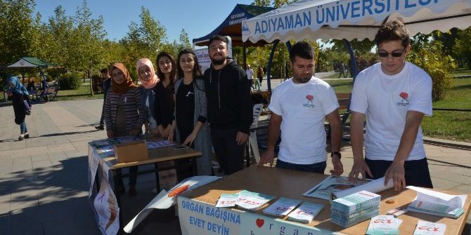 Adıyaman Üniversitesinde Organ Bağışı Standı Açıldı