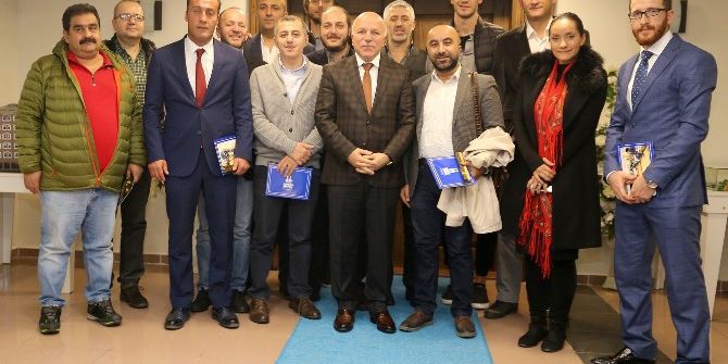 Basketbol Camiasının Ustalarından Başkan Sekmen’e Ziyaret