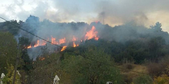 Mesir Tabiat Parkı’nda Makilik Alan Yangını