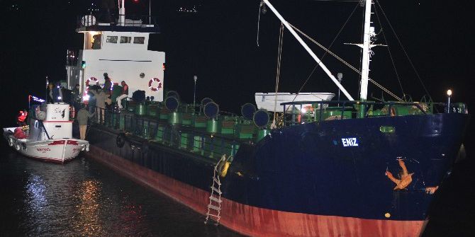 Çanakkale’de Yük Gemisinde Nefes Kesen Mülteci Operasyonu