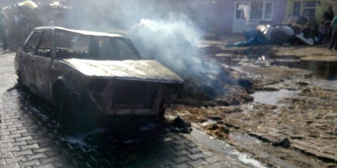 Hayrabolu’da Saman Yangını