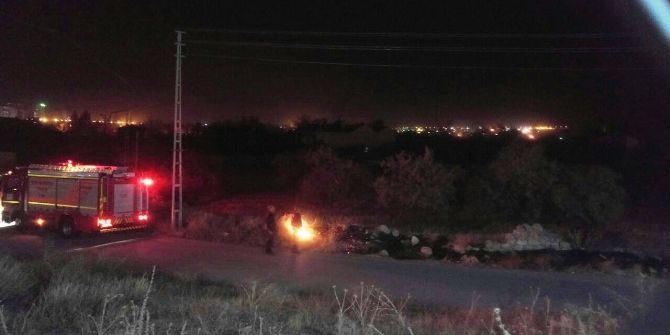 Kopan Elektrik Telleri Yangına Neden Oldu