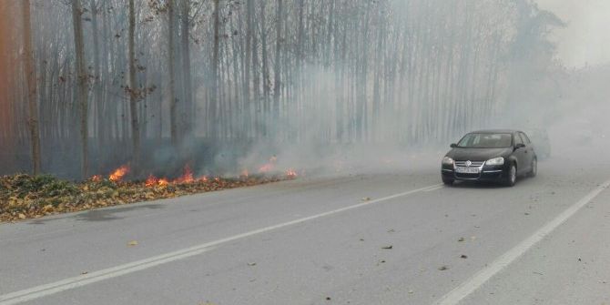 Anız Yangını Büyümeden Söndürüldü