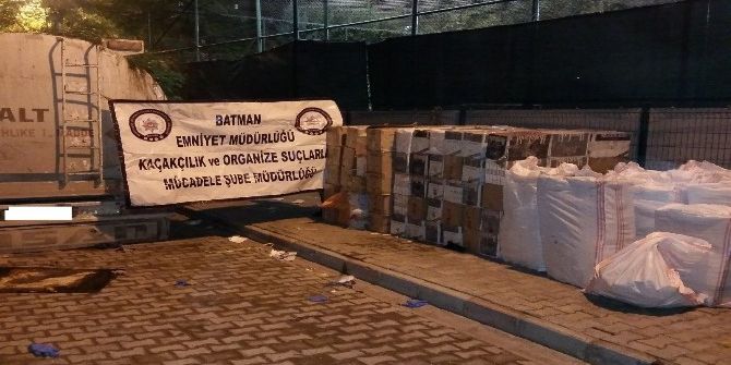 Batman’da 390 Bin Tl’lik Kaçak Sigara Ele Geçirildi