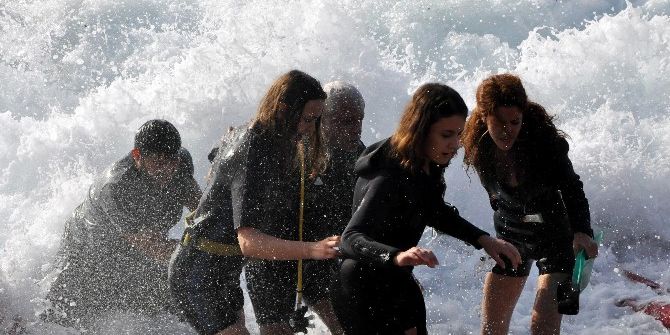 Atatürk Deniz Üzerine Açılan Dev Bayrakla Anıldı