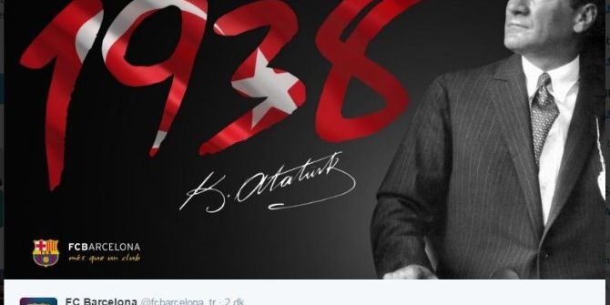 Barcelona’dan Atatürk Paylaşımı