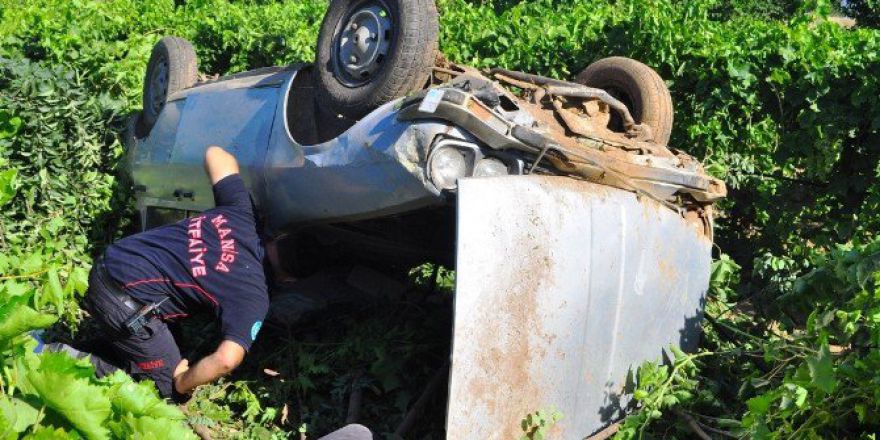 Otomobil Takla Attı: 6 Yaralı