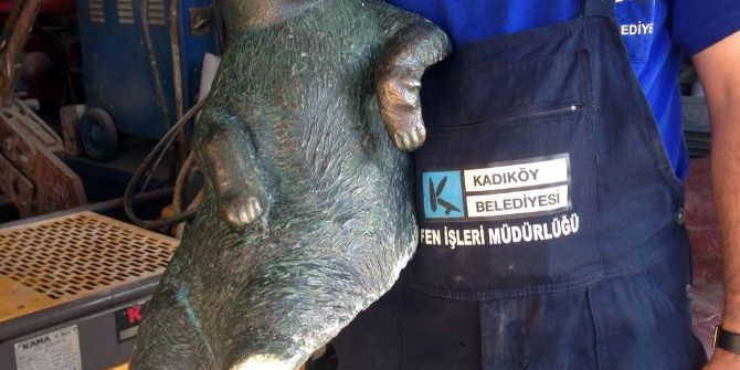 Hırsızlar Tombili’nin Heykelini Geri Bıraktı