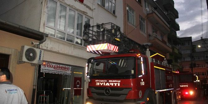 Bafra’da Korkutan Yangın