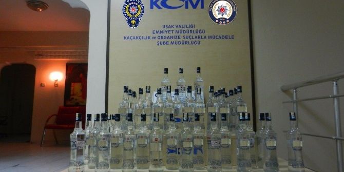 Uşak’ta Sahte İçki Operasyonu