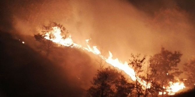 Hasandağı Eteklerinde Orman Yangını