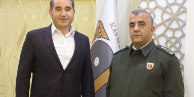 Alay Komutanı Akça’dan Belediye Başkanı Elma’ya Ziyaret