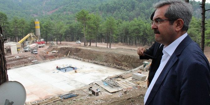 Aladağ Devlet Hastanesi İnşaatı Kaldığı Yerden Devam Ediyor