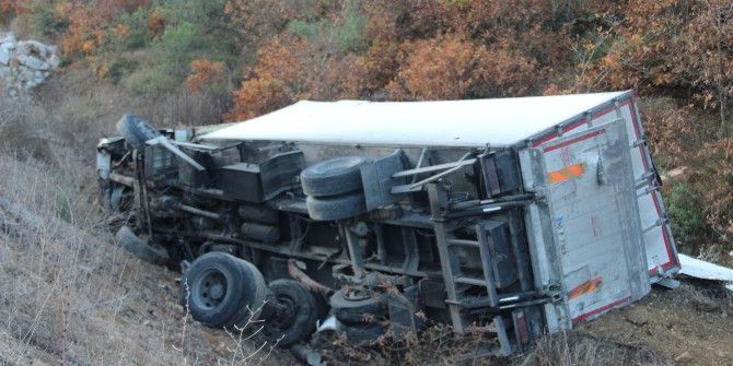 Çan Biga Yolunda Kaza: 1 Yaralı