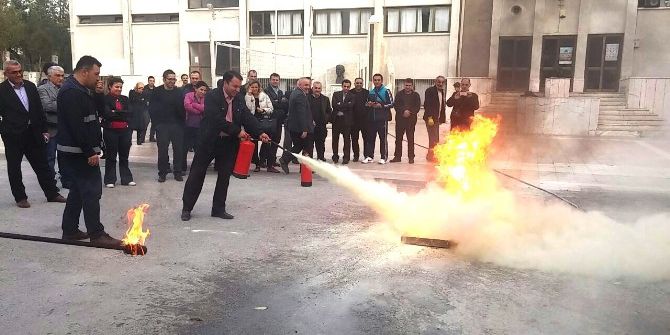 Öğretmenlere Yangın Güvenliği Eğitimi