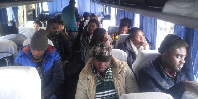 Göçmenler Denize Açılamadan Yakalandı