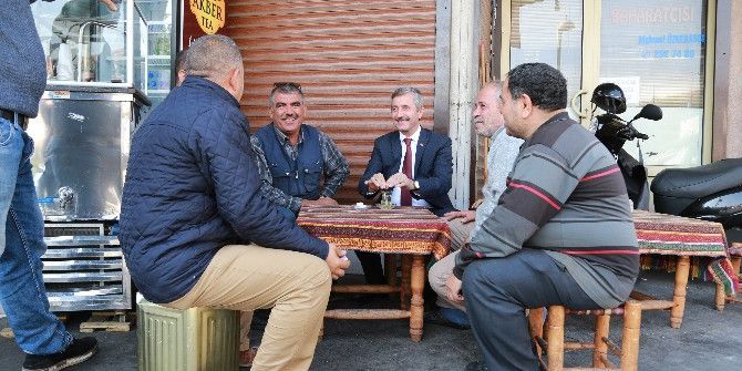 Başkan Tahmazoğlu Esnafla Bir Araya Geldi