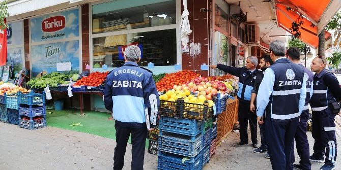 Erdemli’de İşletmelere Zabıtadan Sıkı Denetim