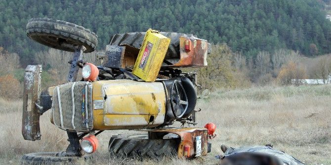Uçurumdan Yuvarlanan Traktörün Sürücüsü Öldü