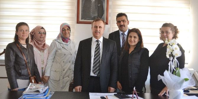 Okul Aile Birliğinden İlçe Milli Eğitim Müdürü Çetin’e Ziyaret