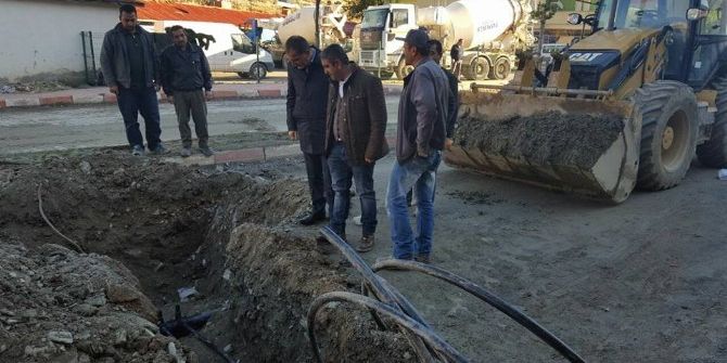 Pervari’de Altyapı Çalışmaları Sürüyor