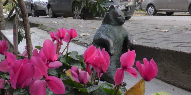 ‘Tombili’nin Heykeli Yeniden Yerine Dikildi