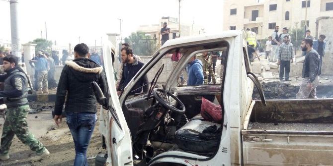 Deaş Tarafından Suriye’nin Azez Kentinde Bombalı Araçla İntihar Saldırısı Düzenlendi