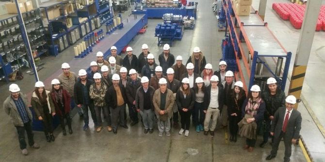 Mühendisler Mas-daf’ı Gezdiler