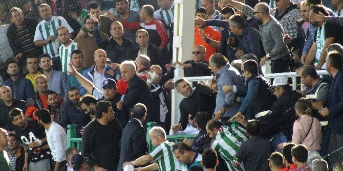 Serik Belediyespor - Kepez Belediyespor Maçında Arbede