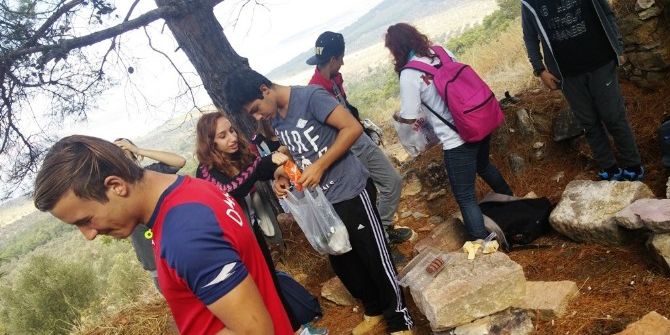 Ayvalık’ta Denizcilerden Atatürk İçin Doğa Yürüyüşü