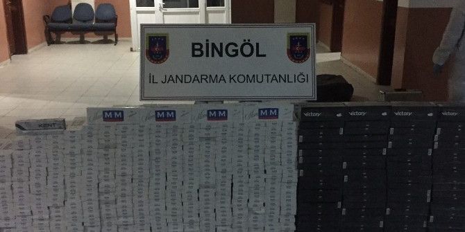 Bingöl’de Kaçak Sigara Ele Geçirildi