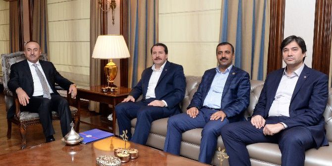 Bakan Çavuşoğlu, Memur-sen Heyetini Kabul Etti