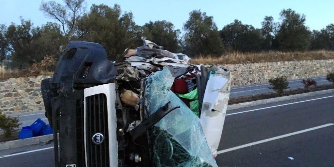 Balıkesir’de Panelvan İle Traktör Çarpıştı: 1 Yaralı