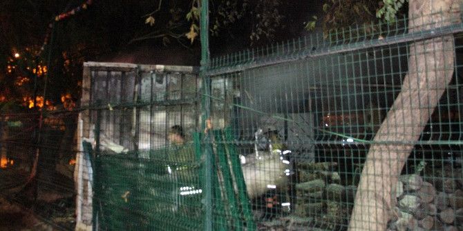 İzmir Enternasyonal Fuarında Korkutan Yangın