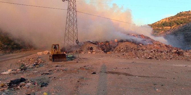 Bodrum’da Çöplük Yangını