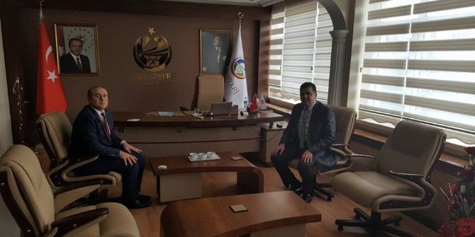 Başkan Yalçın’dan Kaymakam Taş’a Hayırlı Olsun Ziyareti